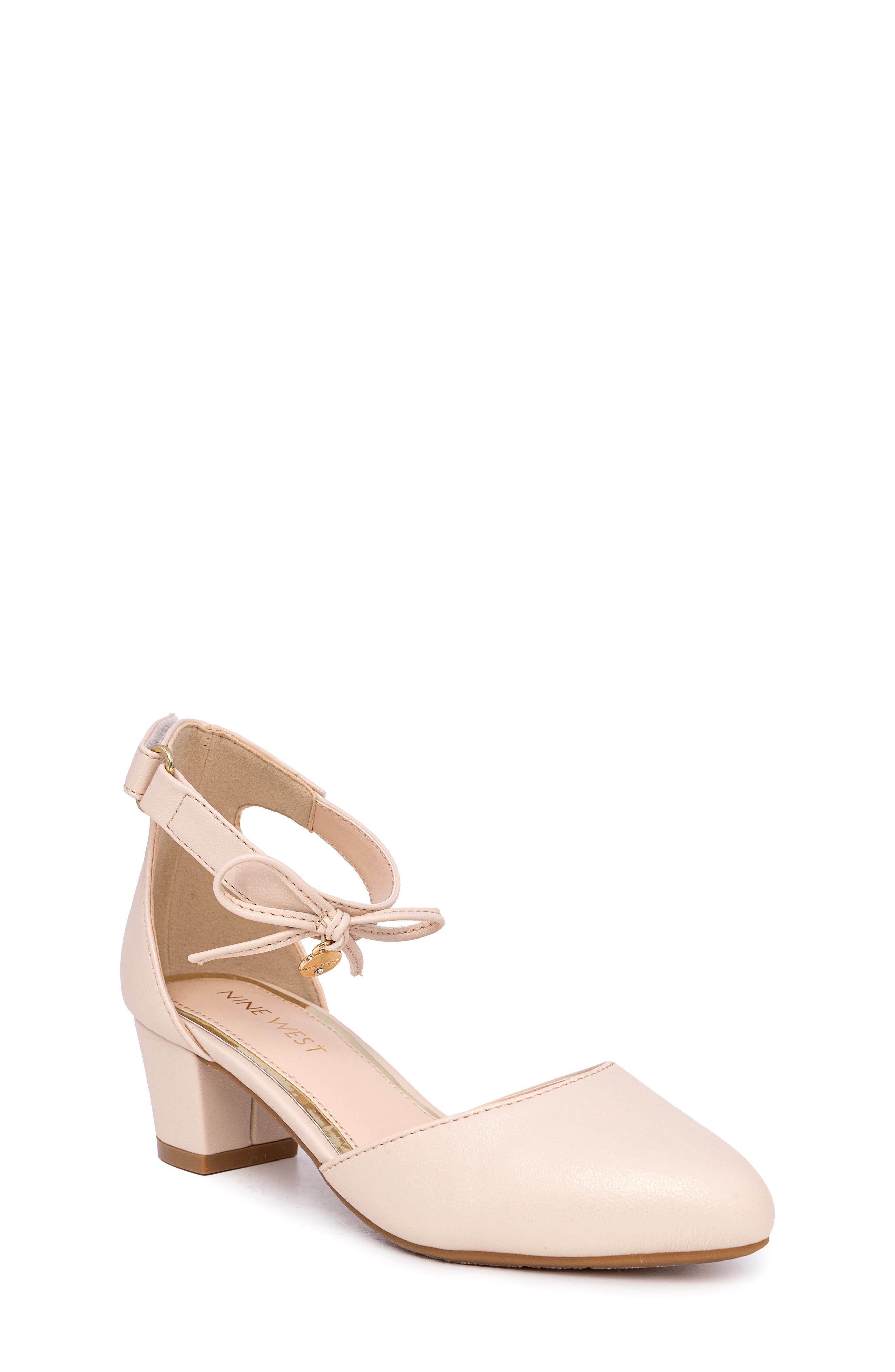 Nine West Kids' Block Heel Pump, Main, color, 