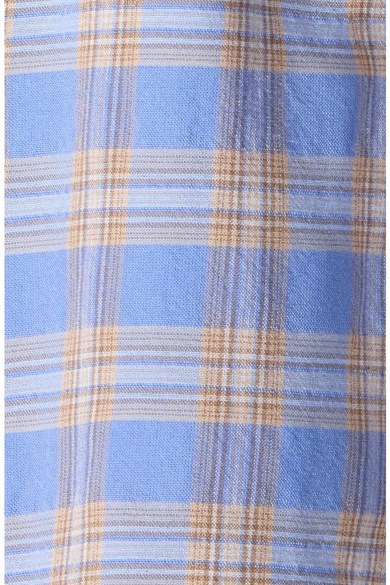 Santa Monica Flannel Button-Front Shirt, Alternate, color, DRIFT BLUE