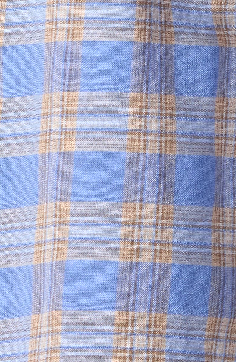 Represent Santa Monica Flannel Button-Front Shirt, Alternate, color, Drift Blue