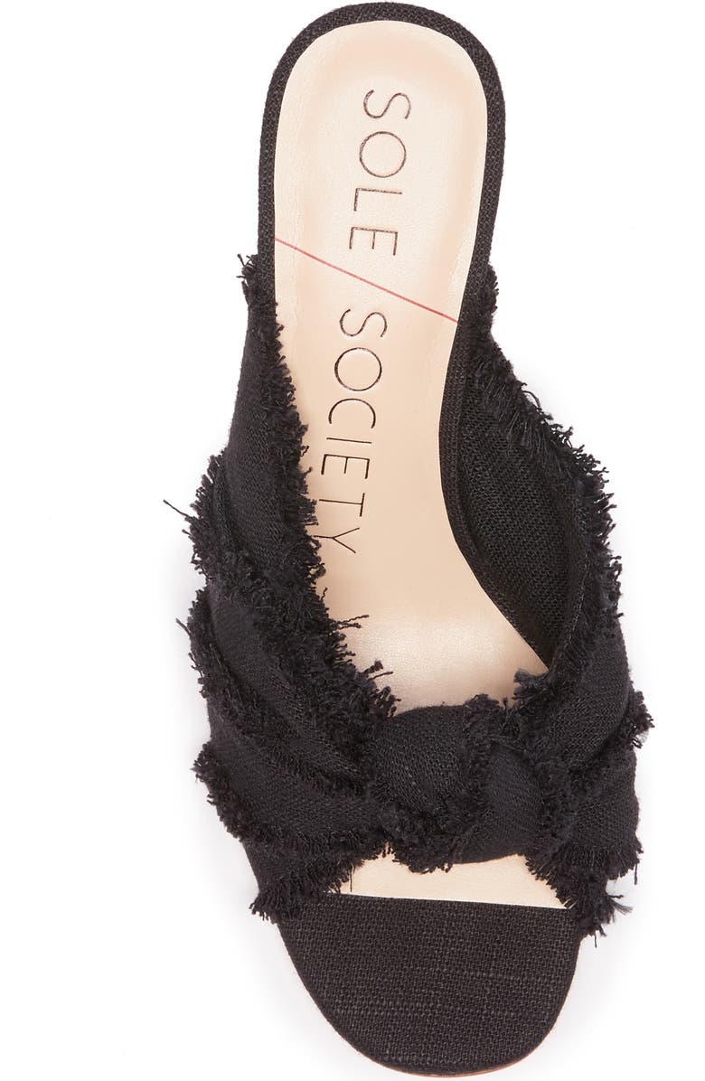 Sole Society Smerah Espdarille Wedge Slide Sandal, Alternate, color,