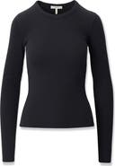rag & bone The Essential Rib Long Sleeve Cotton T-Shirt