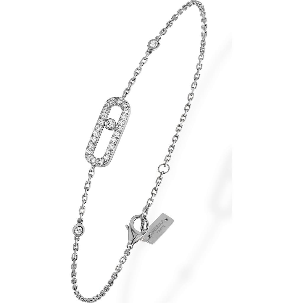 Messika Move Uno Pavé Diamond Bracelet In Gold