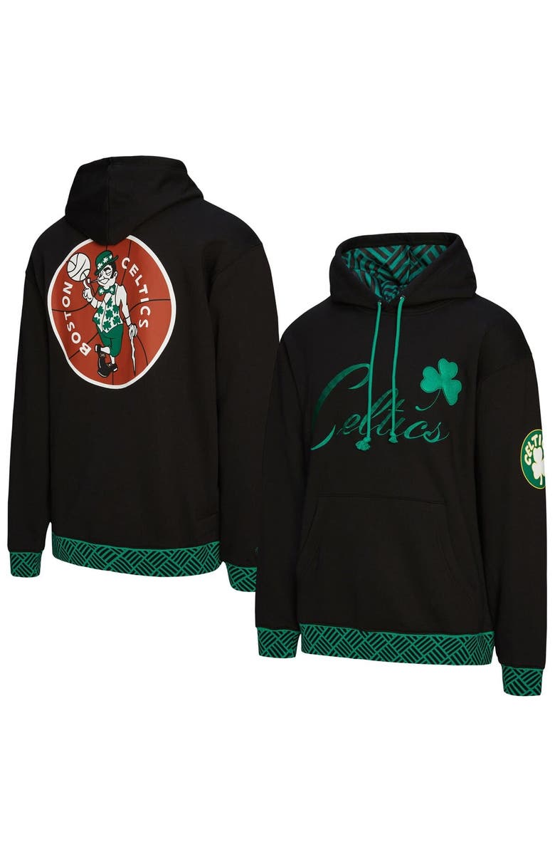 Mitchell 
Ness Unisex Mitchell 
Ness Black Boston Celtics Vintage Heavyweight Hoodie, Main, color, Black