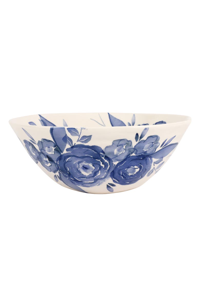 VIETRI Camellia Deep Serving Bowl, Main, color, Blue