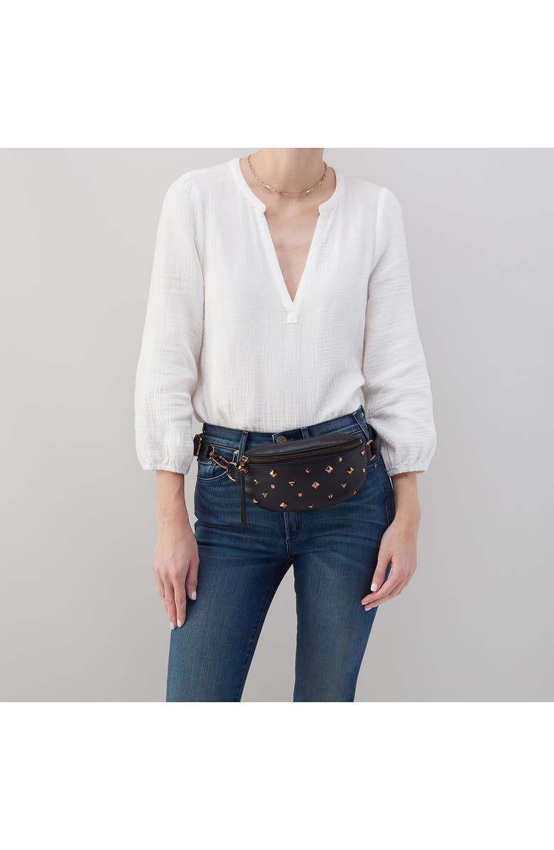 HOBO Fern Studded Leather Belt Bag, Alternate, color,