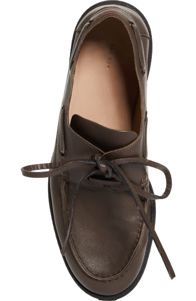 The Row Novus Boat Shoe, Alternate, color, Vintage Brown