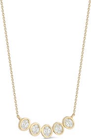 Dana Rebecca Designs Mikaela Estelle Diamond Curved Pendant Necklace