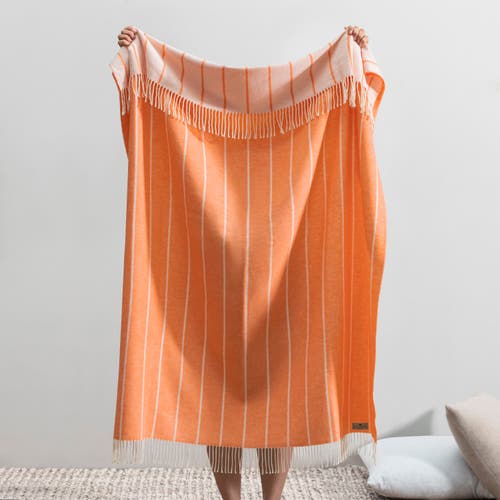 Lands Downunder Fiji Stripe Throw In Orange