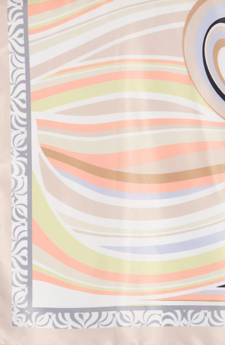 Steve Madden Psychedelic Swirl Print Square Scarf, Alternate, color, 