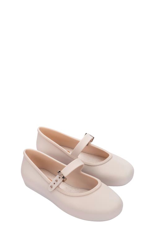 Mini Melissa Kids' Soft Ballerina Mary Jane Flat In Neutral
