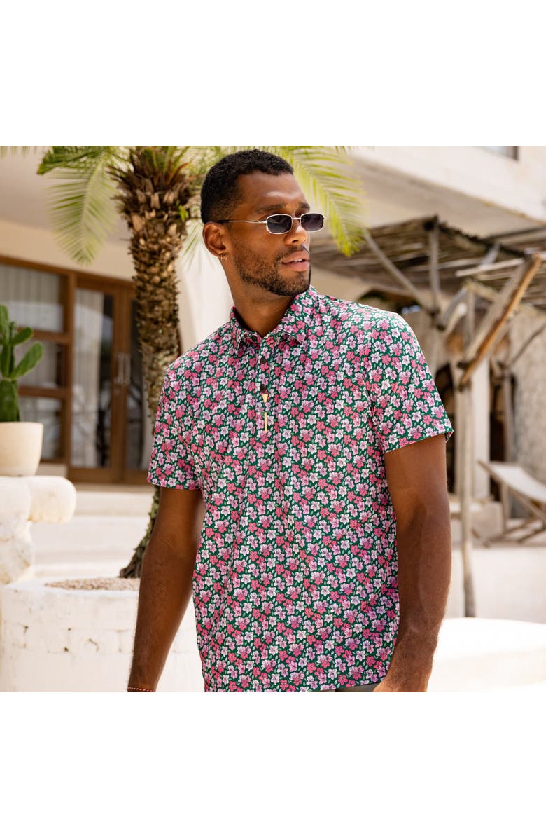 Kenny Flowers The Azaleas - Golf Shirt, Alternate, color, Pink