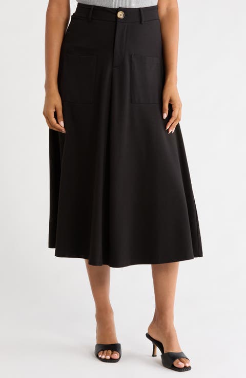 Front Pocket Maxi Skirt