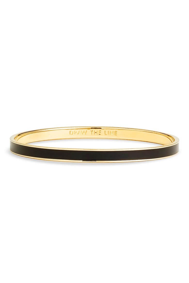 'idiom - draw the line' ultra thin bangle, Alternate, color, DRAW THE LINE- BLACK