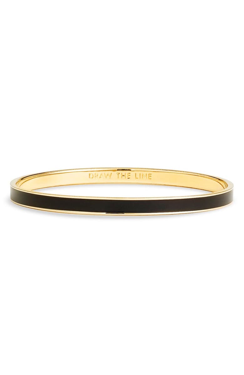 Kate Spade New York 'idiom - draw the line' ultra thin bangle, Alternate, color,