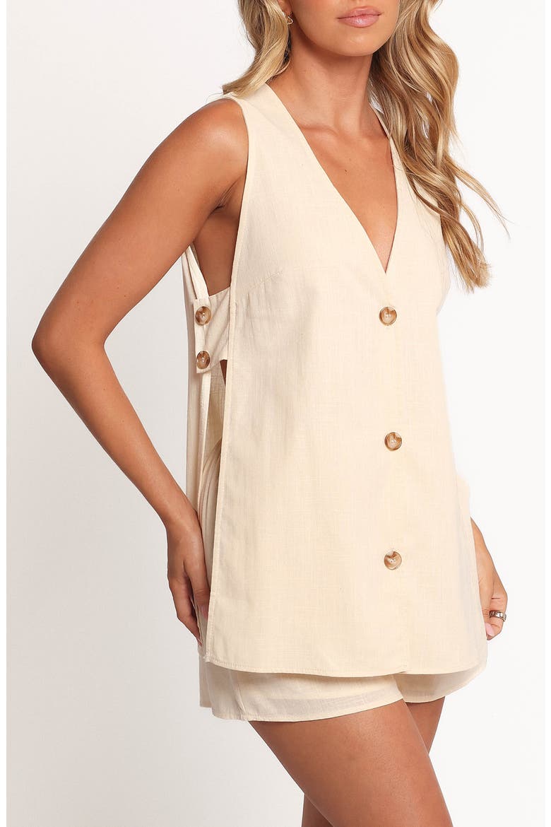 Miller Cotton Vest & Shorts Set, Alternate, color, BUTTER YELLOW