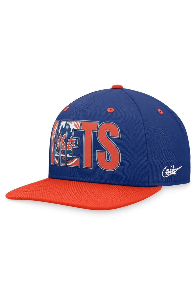 Men's Nike Royal New York Mets Cooperstown Collection Pro Snapback Hat, Alternate, color, Royal