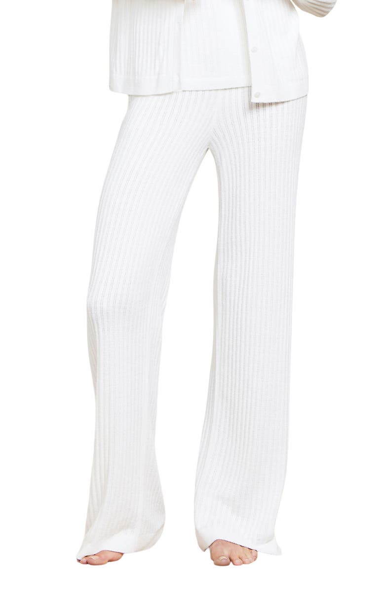Barefoot Dreams<sup>®</sup> CozyChic<sup>®</sup> Ultra Lite<sup>®</sup> Rib Lounge Pants, Main, color, Pearl