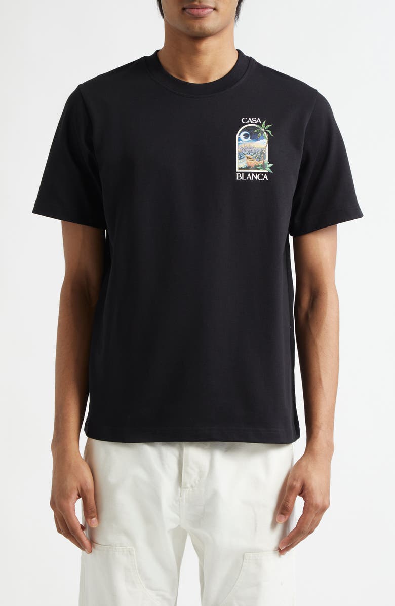 Casablanca LA Night Graphic T-Shirt, Main, color, 