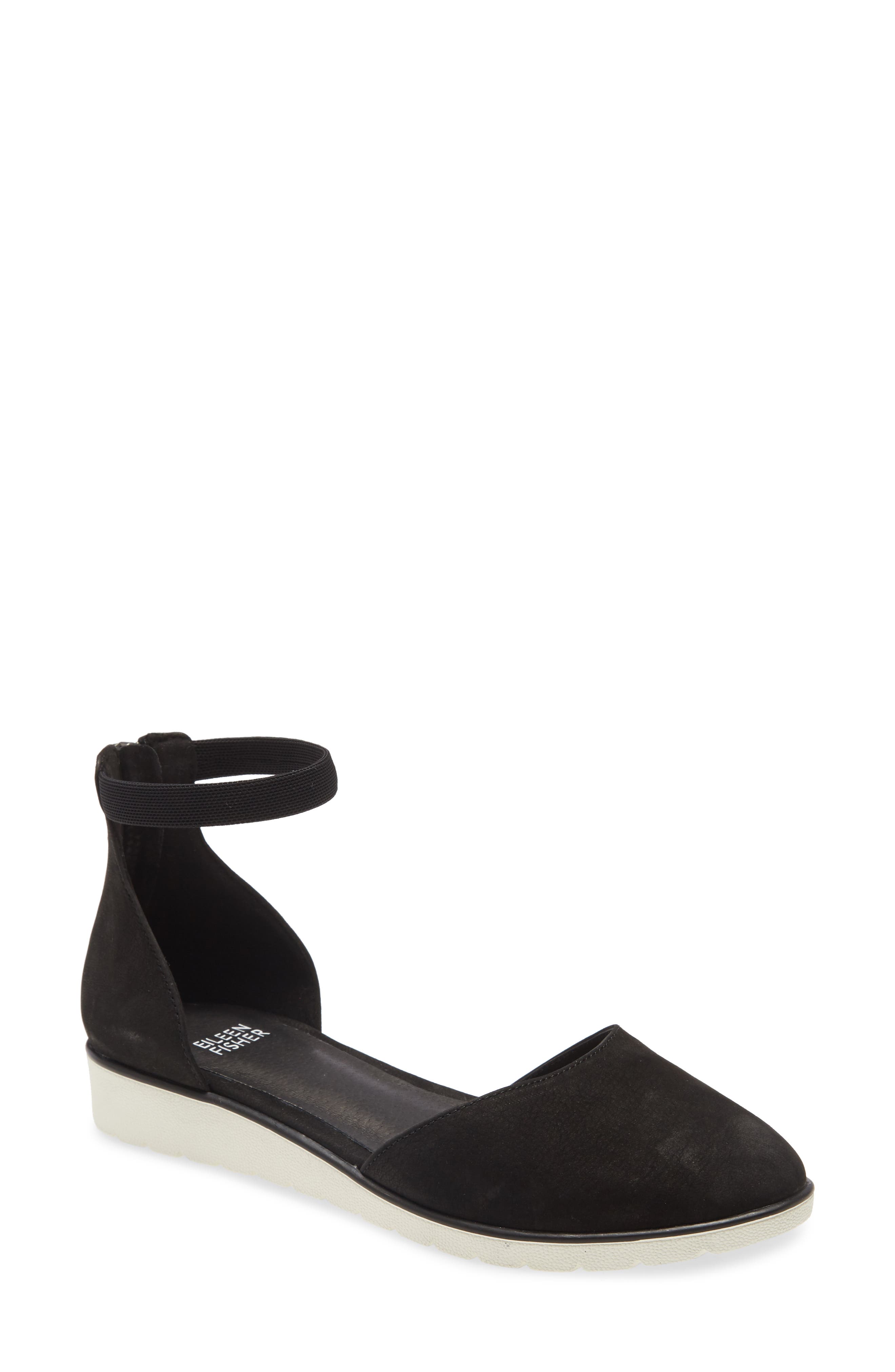 Eileen Fisher Ankle Strap Wedge, Main, color, 