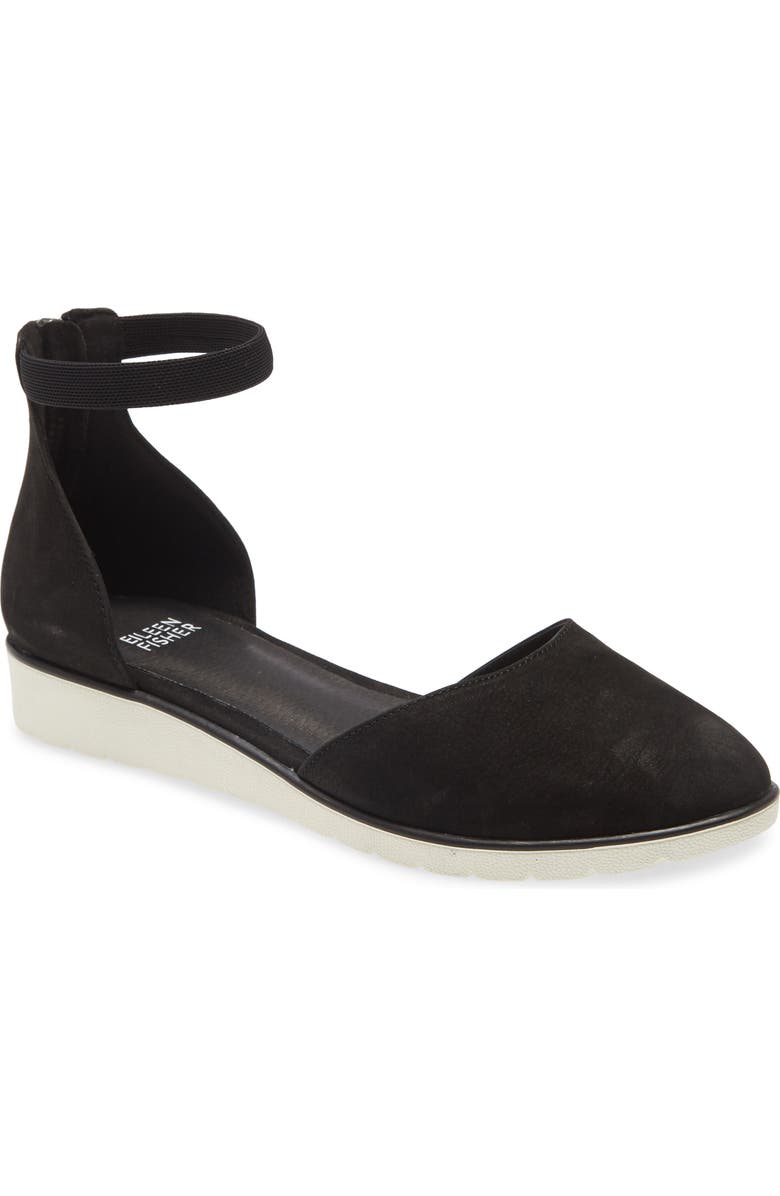 Eileen Fisher Ankle Strap Wedge, Main, color,