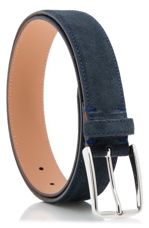 Italian Suede Leather Belt