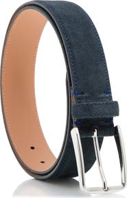 MADE IN ITALY Italian Suede Leather Belt