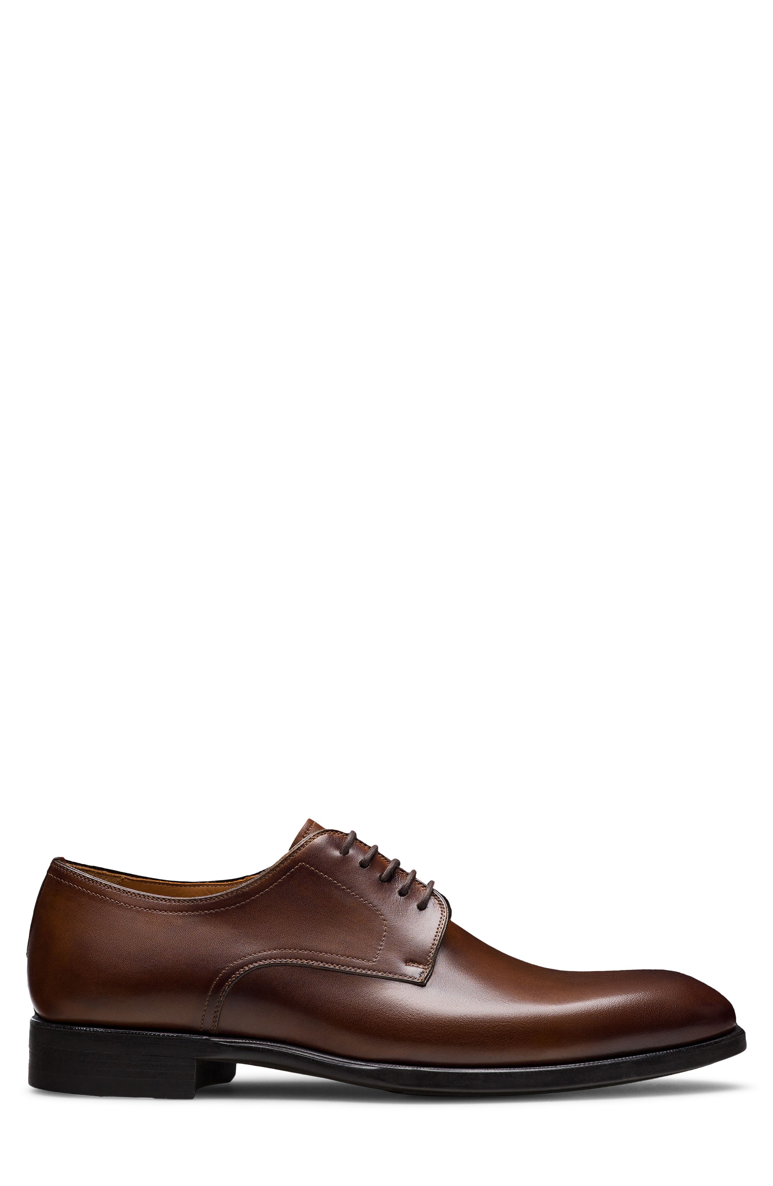 Magnanni Melo Plain Toe Derby, Alternate, color, Tabaco