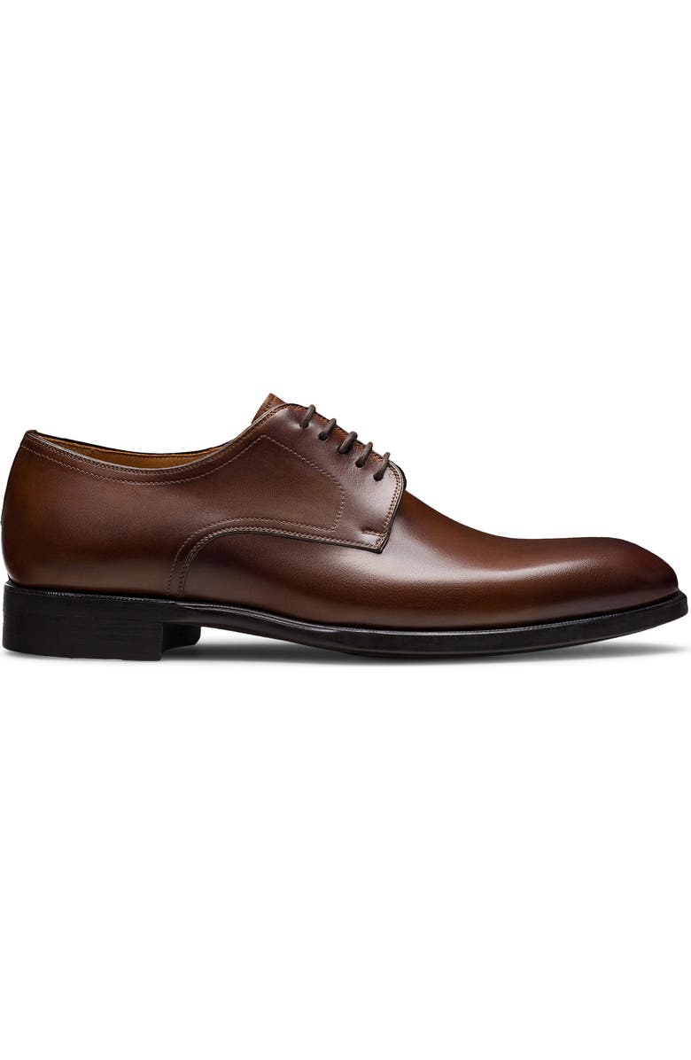 Magnanni Melo Plain Toe Derby, Alternate, color, Tabaco