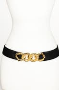 Raina Belts Jaclyn Chain Leather Belt