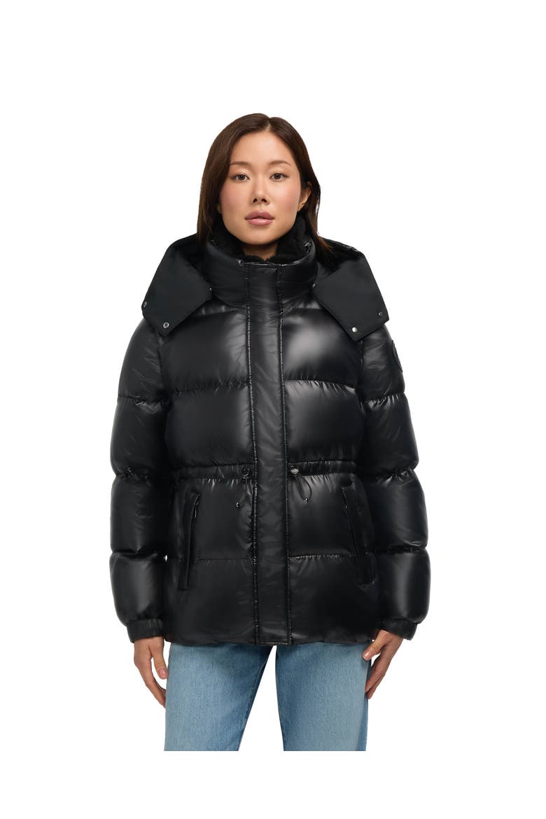 Halo Puffer with Removable Hood, Main, color, Black