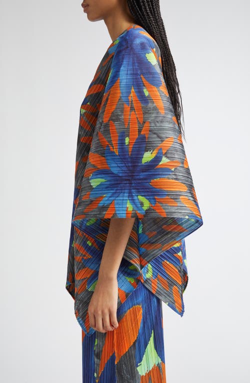 Issey Miyake Pleats Please Carnival Pleated Tunic In Multi