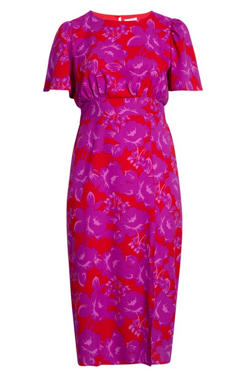 Sandrie Floral Bloom Midi Dress