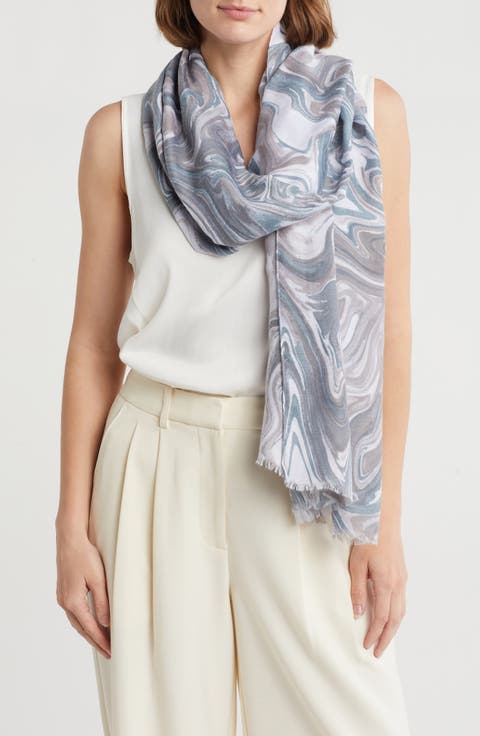 Swirl Print Scarf