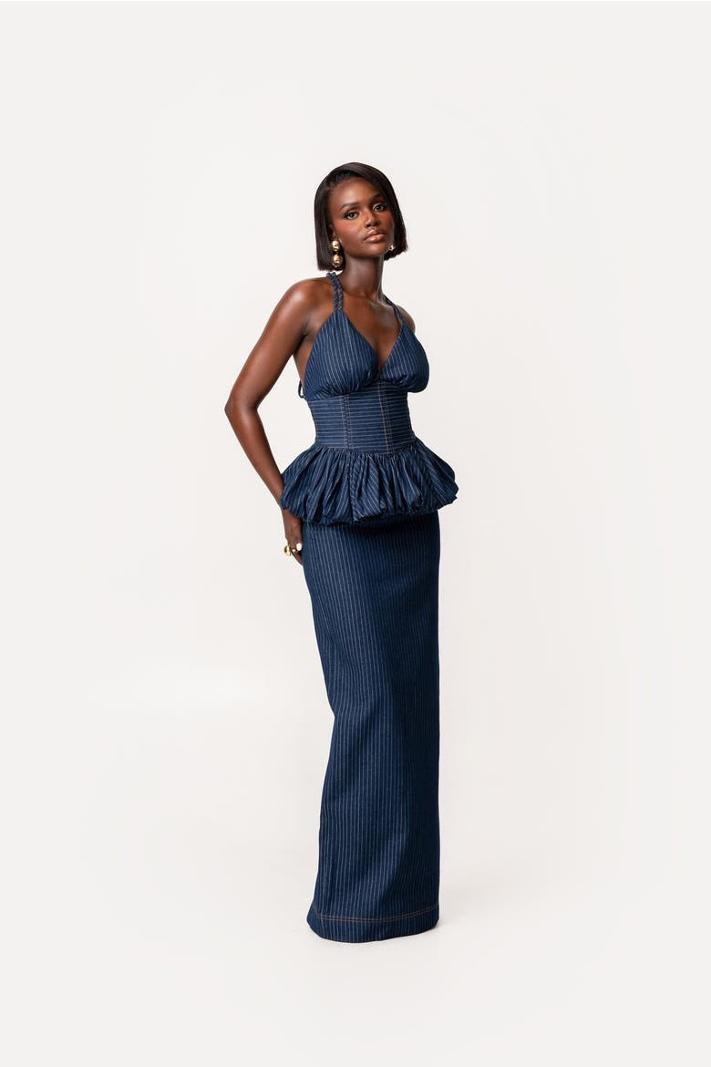 Ona Maxi Skirt, Main, color, Denim
