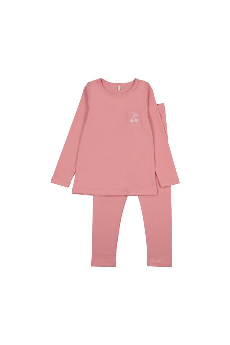 Stitched Graphic PJ for Girl, Main, color, Pink