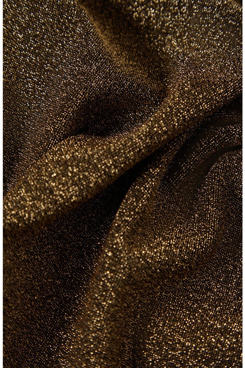 Dolly Metallic Flare Sleeve Top, Alternate, color, GOLD METALLIC
