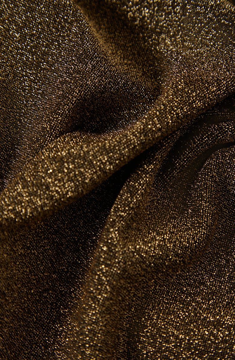 Brixton Dolly Metallic Flare Sleeve Top, Alternate, color, Gold Metallic