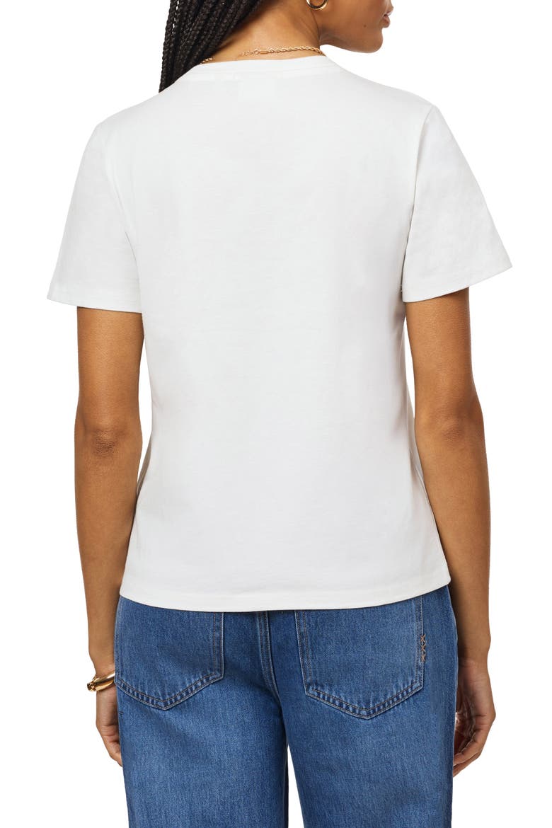 Geometric Embroidered Cotton T-Shirt, Alternate, color, SUGAR SWIZZLE PIGMEN