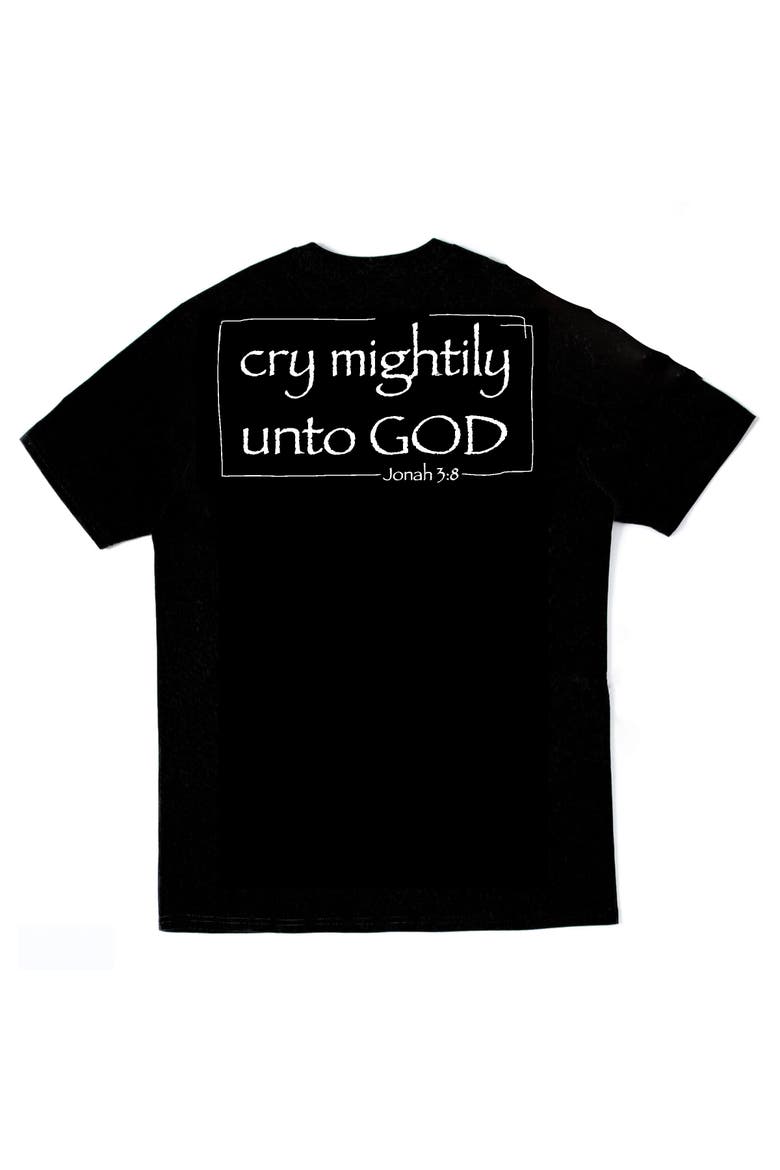 Cry Mightily Tee, Alternate, color, Black
