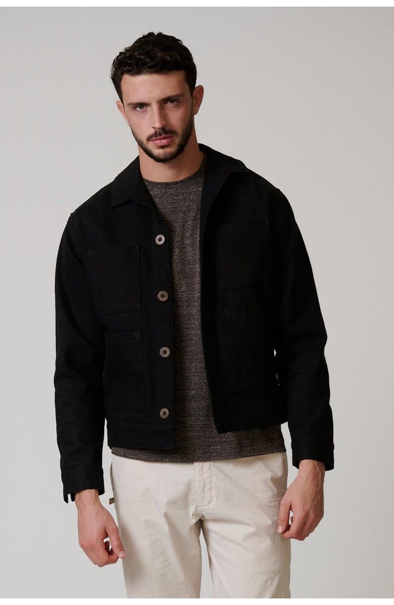 LEISURE LAB Ranch Jacket, Main, color, Matte Black