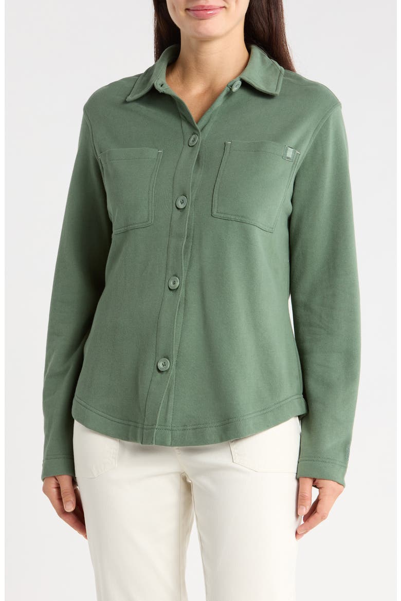 Marina Del Mar Shirt Jacket, Main, color, DK JADE