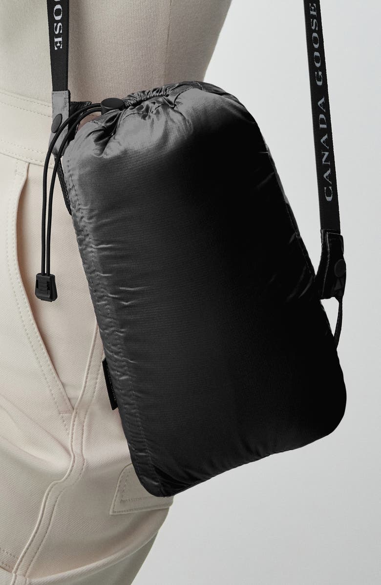 Canada Goose Cypress Packable Hooded 750-Fill-Power Down Puffer Jacket, Alternate, color, Black