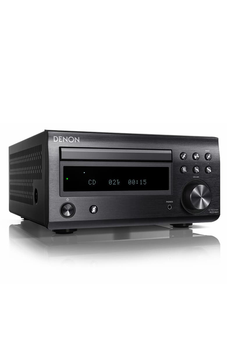 D-M41 Hi-Fi System with CD, Bluetooth, and AM/FM Tuner, Alternate, color, Black
