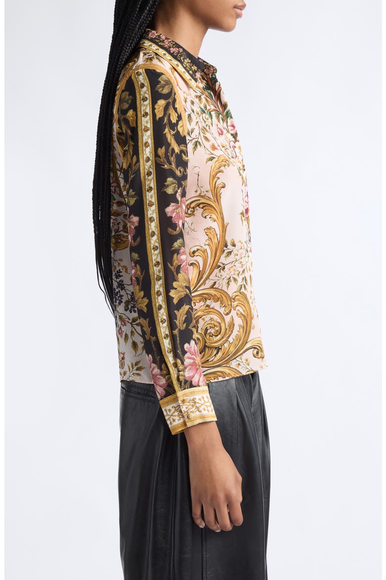 Willa Placket Silk Shirt, Alternate, color, TRUE GRANDEUR
