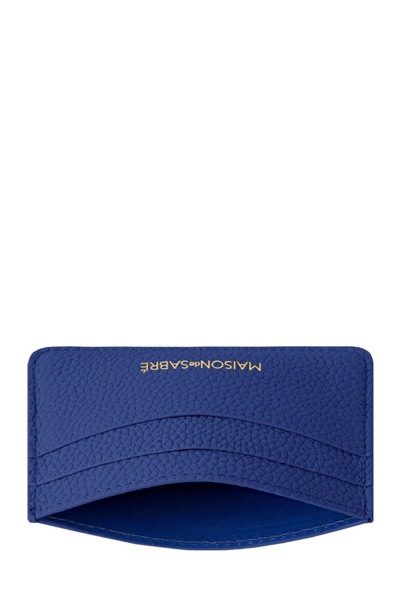 Leather Card Holder, Alternate, color, Lapis Blue