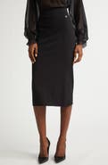 Dolce&Gabbana DG Logo Knit Pencil Skirt