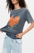Desigual Heart Graphic Cotton T-Shirt