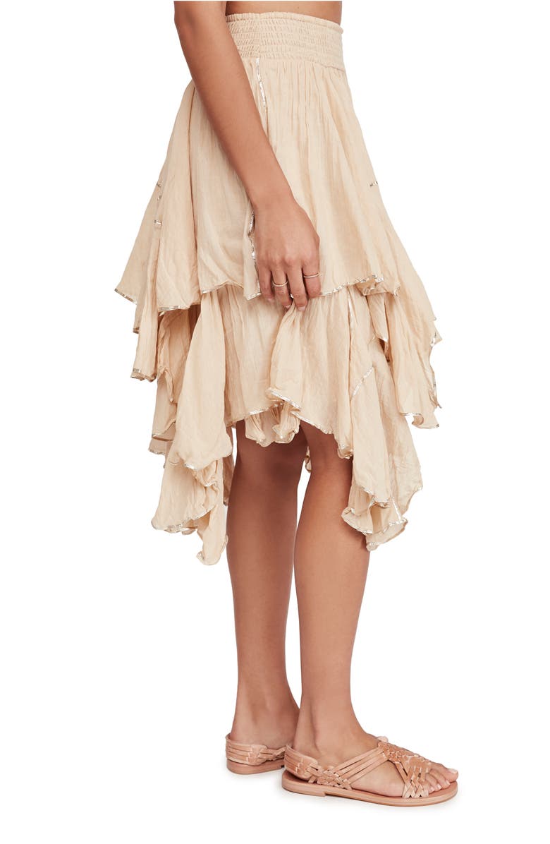 Free People Handkerchief Ruffle Skirt, Alternate, color,