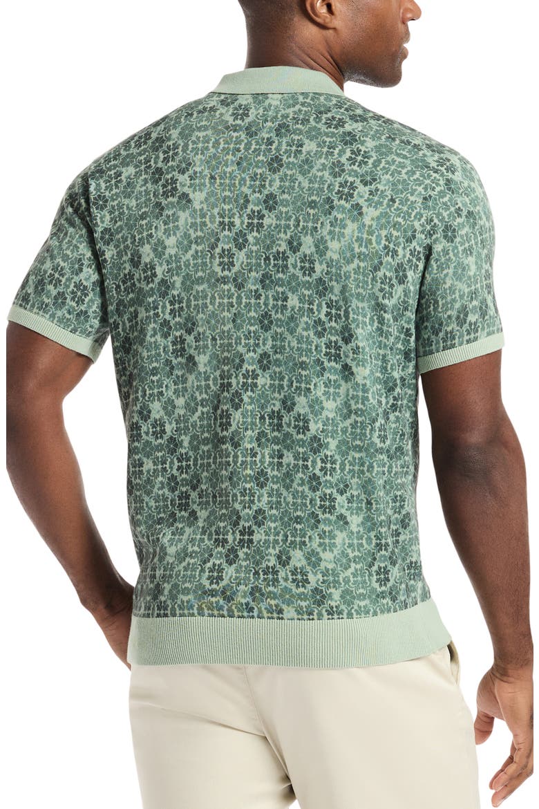 Johnny Collar Cotton Knit Polo, Alternate, color, SAGE