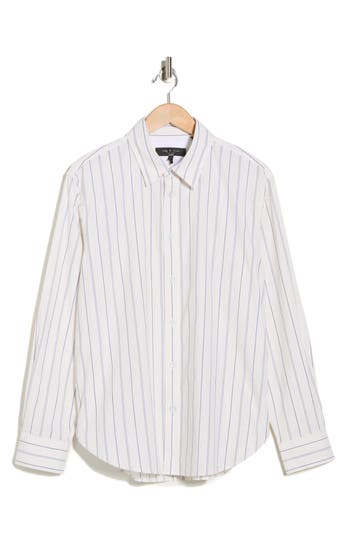 Rag & Bone Griffin Stripe Button-up Shirt In Multi